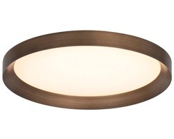 Plafonnieres Flady 3686BR brons Ø50 4600 lumen metaal en elektronica - Steinhauer klassieke plafondlamp voor binnen