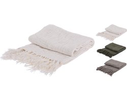 Plaid Katoen - 130x170 cm - Groen