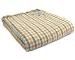 Plaid Lifestyle Groen (Olive) - 150x183 - Nieuw Wol - Tweedmill UK