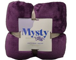 Plaid Purple - 150x200cm - 100% polyester - Mysty