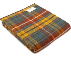 Plaid zonder franje Tartan Antique Buchanan - 150x200 - Nieuw Wol - Tweedmill UK