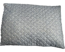 Plain - Hoofdkussen - Zacht - SyndonFill ® - Wasbaar - 60x70cm - licht blauw / wit