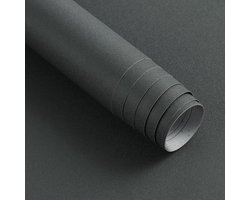 Plakfolie, keuken, grijs, mat, meubelfolie, zelfklevend, donkergrijs, 60 x 500 cm, moderne sticker, waterdicht, zelfklevende vinyl decoratieve folie voor meubels, werkblad, kasten, muren,