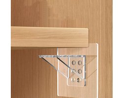 Plakhaakjes - Zelfklevende Haakjes - Ophanghaken - plakhaakjes zelfklevend - plak haakjes - Hook - Haakjes - Muurhaken - Keukenhaken - Badkamerhaken - transparant - 12 stuks - zelfklevende haken - 7 x 7 cm