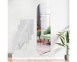 Plakspiegel rechthoek Flexibele spiegelplaten voor op de muur - Bosdontek zelfklevende spiegel acryl spiegel wandspiegel stick op spiegel lange spiegels voor muren frameless spiegel volledige lengte (4 stuks 30cm*30cm) Plakspiegel rechthoek