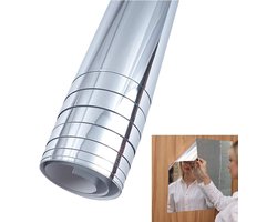Plakspiegel - Spiegeltegels - 50 x 100 CM - 0,2 MM - Flexibele spiegelplaten - Spiegelmuurstickers - Wandspiegel - Spiegelstickers - Zelfklevende Spiegel - Deur - Onbreekbaar - Huisdecoratie - Wanddecoratie