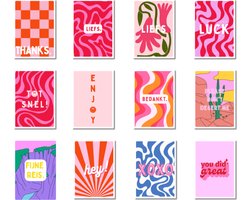 Planbooks - Wenskaarten - Kaartenset - Ansichtkaarten - Verschillende gelegenheden - A6 - 36 stuks