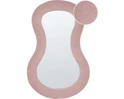 PLANCHEZ - Wandspiegel - Roze - 70 x 112 cm - Bouclé