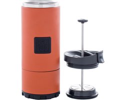 Planetary Design - Serie BruTrek OVRLNDR - French press - Koffie - Camping - Outdoor - Hiking - Cafetière - Matte Rood - Afneembare onderkant voor makkelijke reiniging - 710ml