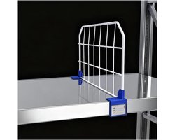 Plank verdelers - Isolerende panelen - Rekken organiseren - Stabiele staaldraad - 50x40cm - Wit