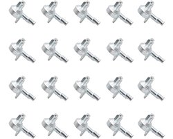 Plankdrager metaal 3 mm - vervanging voor IKEA onderdeelnr. 131372 - compatibel met IKEA BILLY boekenkast, SONGESAND kledingkast, LOMMARP vitrine