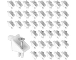Plankdragers 5mm wit #101558, glazen plankdragers voor IKEA PAX plankdragers, schapplankdragers Geschikt voor de reparatie van kastdeuren, planken, kastscheidingswanden, kasten