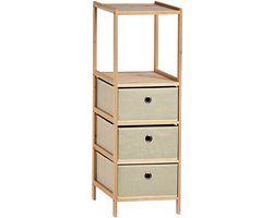 Planken Beige Hout Stof (26 x 89 x 32 cm)