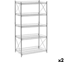 Planken Confortime Metaal 52 x 34 x 110 cm (2 Stuks)
