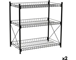 Planken Confortime Metaal 52 x 34 x 55 cm (2 Stuks)