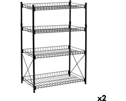 Planken Confortime Metaal 52 x 34 x 86 cm (2 Stuks)