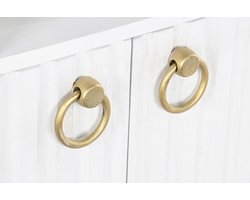 Planken DKD Home Decor Wit Metaal Mangohout 90 x 40 x 180 cm