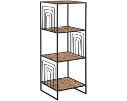 Planken Home ESPRIT Zwart Metaal Vezel 35 x 35 x 98 cm
