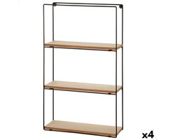 Planken Max Home Ijzer Hout MDF 30 x 50 x 10 cm (4 Stuks)