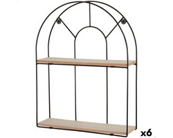 Planken Max Home Ijzer Hout MDF 35 X 45 X 10 CM (6 Stuks)