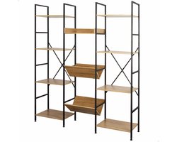 Planken Max Home Staal Melamine spaanderplaat 125 x 150 x 27 cm