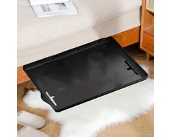 Plankje voor aan Bed - Opbergrek Naast het Bed - Hangende Opberger - Kunststof - Mini-nachtkastje - Afneembaar - voor Bed en Stapelbed, Studentenhuis Essentials - 32*23.3*5.3CM - Zwart