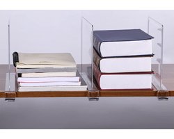 Plankverdeler van acryl scheidingswandrek reksysteem zonder boren voor boekenkast kledingkast en hangrekken 6 stuks Kledingkast