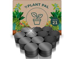 Plant Pal Onderschotel - Plantenonderzetter - Hoogwaardige Rubberen Potvoetjes - Onzichtbaar 12 x 30 mm - Ondersteunt 5-6 bloempotten - Stevig Antislip Rubber - Zwart