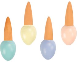 Plant Watering Spikes - Zelfbewatering Steun - Planten Verzorgen - Poreuze Porselein Klei - 4 Stuks - Gemengde Kleuren