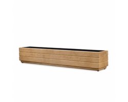 Plant&bak Balkonbak Vurenhout L110 × B17 × H17 cm – Smalle Houten Plantenbak – Honingeiken