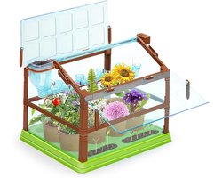 Planten Kweekset Kinderen - Tuinset Educatief - Leren Tuinieren - Geïntegreerd Irrigatiesysteem - Dubbel Dek - Kleurrijk