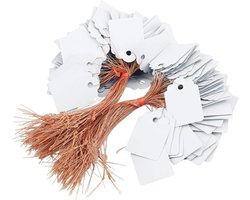 Planten Labels - Naam Markers - Tuinieren Zaailingen - Waterdicht PVC Materiaal - 3.5 x 2.5 cm - Wit Blauw Geel