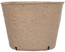 Planten Startpotten - Papieren Pulp Bekers - Zaaien en Kiemen - Directe Bodemtransplantatie - Diverse Maten - Bruin