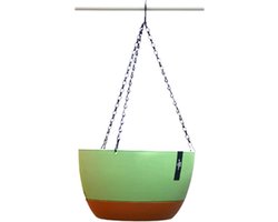 Plantenbak - Bak voor planten Hangende plastic plantenbakken Zelf water gevend Hangende pot Afvoergaten Verwijderbare lade Hangende manden Bloempotten Tuin Huis Terras Decoraties Blauw