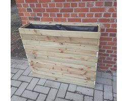 Plantenbak bloembak balkonbak grenen hout geïmpregneerd 89x24x78cm