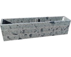 Plantenbak bloembak balkonbak kunststof 98x20x24cm - handgemaakt - duurzaam - zwaar