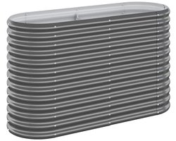 Plantenbak | Bloembak | Bloempot 114x40x68 cm gegalvaniseerd staal antracietkleurig
