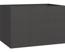 Plantenbak | Bloembak | Bloempot 120x80x80 cm staal zwart