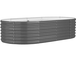 Plantenbak | Bloembak | Bloempot 152x80x36 cm gegalvaniseerd staal antracietkleurig