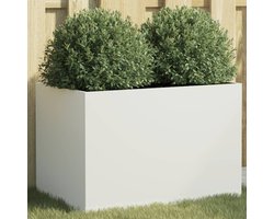 Plantenbak | Bloembak | Bloempot 62x40x39 cm staal wit