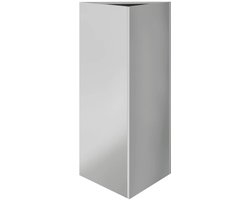 Plantenbak | Bloembak | Bloempot driehoek 40x40x75 cm gegalvaniseerd staal