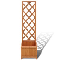 Plantenbak | Bloembak | Bloempot met klimrek 40x30x135 cm