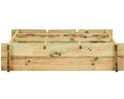 Plantenbak | Bloembak | Bloempot verhoogd 90x90x20 cm geïmpregneerd hout