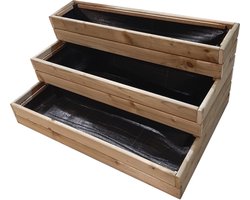Plantenbak bloembak plantentrap - geïmpregneerd grenen hout -handgemaakt-89x59x43cm