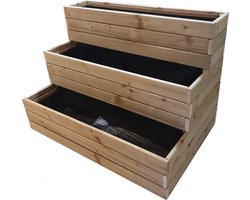 Plantenbak bloembak plantentrap - geïmpregneerd grenen hout -handgemaakt-89x59x64cm