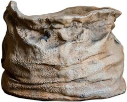 Plantenbak Bloempot - Unieke Potten - Buiten Planten - Imitatie Linnen - 33x30x24cm - Grijs