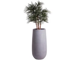 Plantenbak Idaho | Grey - Grijs | Ø35 x H70 cm | Fiberclay | indoor - outdoor