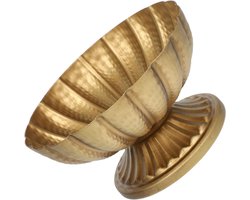 Plantenbak IJzer - Bloempot Urn - Decoratie Buiten - Romeinse Stijl - 18x18x10cm - Goud