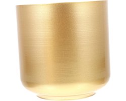 Plantenbak IJzer - Bloempot Vaas - Buiten Decoratie - Rustieke Boerderijstijl - 20x20x20 cm - Goud Messing