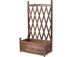 Plantenbak met klimrek - Hek - Klimrek - Antieke stijl - Groot